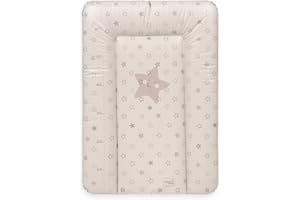 Ceba Baby® Wickelauflage - weiche Wickelunterlage - Baby Wickeltischauflage - 50x70 cm - Abwaschbar - OEKO-TEX® Standard 100 - Made in EU - Beige - 50 x 70 cm