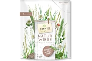 Renatura Naturwiese 1 kg Saatmischung Gräser Klee Wiese Artenvielfalt