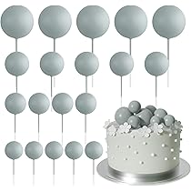 64 Pezzi Palline Decorazioni Torte - Set Con Foglie Per Compleanni, Matrimoni, Baby Shower - Foto 11