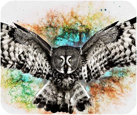 Owl Flying On Sky Customized Mouse Pad Perfect Personalized Gift
