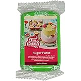 FunCakes Pasta di Zucchero Spring Green: facile da usare, liscia, flessibile, morbida e pieghevole, perfetta per decorare tor
