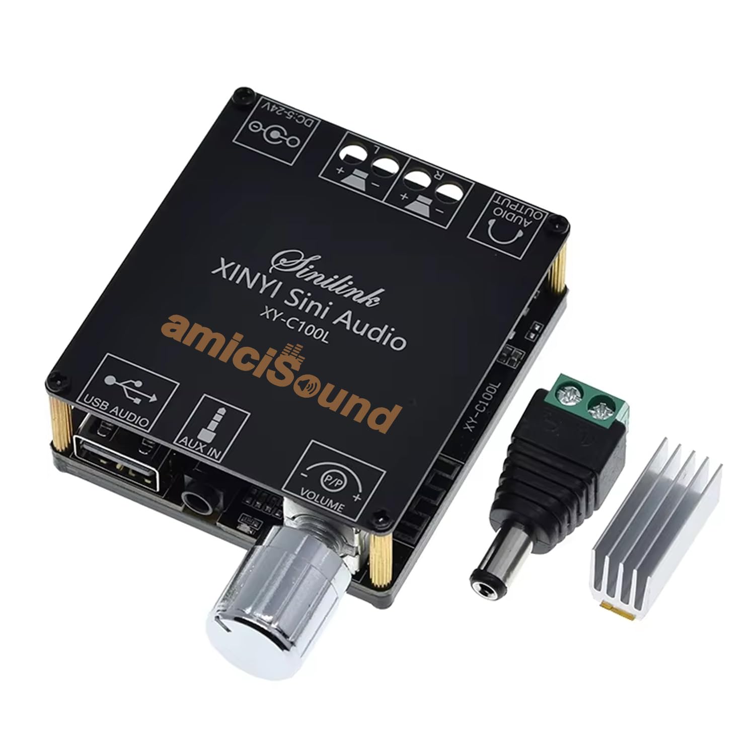 Review of amiciSound Mini 100W Bluetooth 5.0 Amplifier Board for DIY Speakers