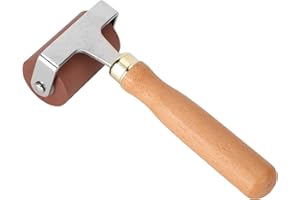 Goshyda Brayer, Rouleau en Caoutchouc élastique Souple et Durable, pour Terminer l'impression, estampage en Douceur et proprement, adapté à la Gravure, Bloc d'encre, Surface sculptée(5cm)