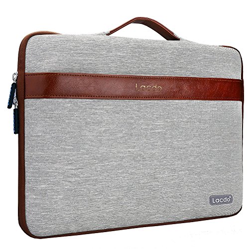 Lacdo 15.6 Zoll Wasserdichte Laptop Sleeve H¨¹llen Notebook Tasche f¨¹r Acer Aspire,Asus F555LA-AB31,Protective 15.6" Ultrabook Toshiba Satellite, Dell Inspiron, Acer Aspire, HP Pavilion, Chromebook,Braun
