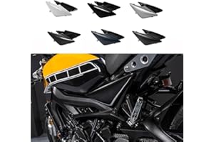 TAZGANTAX Motorrad linke und rechte Beifahrersitz-Seitenverkleidung, Verkleidungsabdeckung, Rahmenschutz, kompatibel mit Y-amaha XSR900 XSR 900 XSR-900 2016 2017 2018 2019 2020 2021 (Glanzschwarz + Gold)