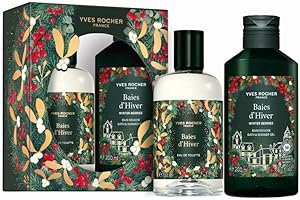‎YVES ROCHER Yves Rocher LIMITED EDITION Geschenkset für Frauen - Winterbeeren: Eau de Toilette & Duschgel - Warmer Vanilleduft, Winterbeeren und florale Noten - Vegane Formel