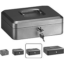 CAISSE MONNAIE BOITE Argent Billet Coffre Caisse Rangement Billet EUR 29,99 - FR