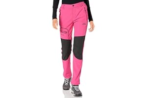 DAFENP Pantalones Trekking Mujer Invierno Impermeables Pantalones Termicos Montaña Senderismo Esqui Nieve Polar Forrado Aire Libre