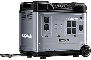 YOYOSCX Oukitel P5000 Pro Centrale elettrica portatile da 5120Wh, generatore solare LiFePO4 da 5 prese CA da 4000 W,Ricarica rapida da 3200W,Casa, campeggio e camper, batteria di backup,Nuovo stile autunnale