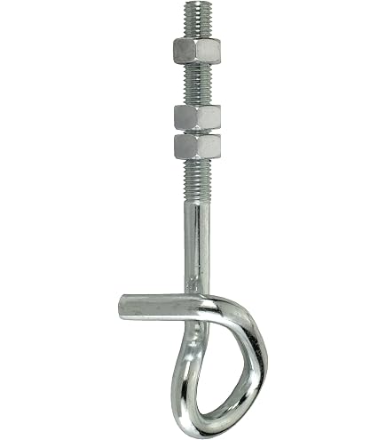 Gartenwelt Riegelsberger Crochet de balançoire Safety Type D+ M12 pour poutres de 90 à 120 mm à visser