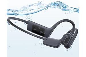 BEARTAIN Bone Conduction Headphones IP68 Waterproof Swimming Headphones Wireless Bluetooth 5.3 earphones Built-in 32G Open Ear Sports Headset with MP3 Player for Swiming Underwater, Running, Cycling and Hiking