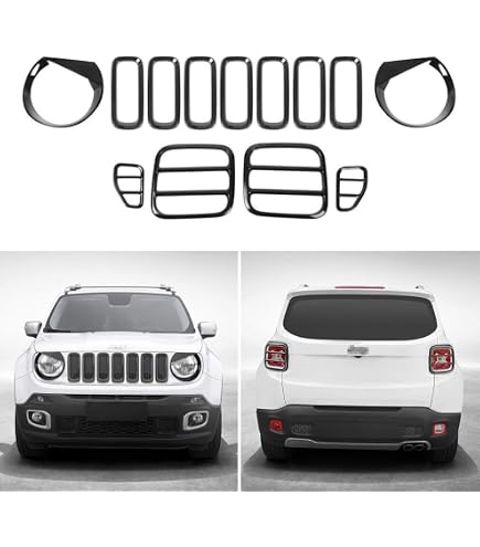 4 Pieces Car Side Window Wind Deflectors for Jeep