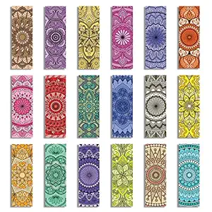 Ambiyaa Set of 18 Handmade Mandala Bookmarks in Monochrome Colors