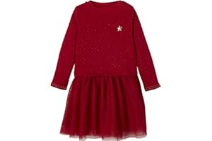 VERTBAUDET Robe de Noël Fille bi-matière
