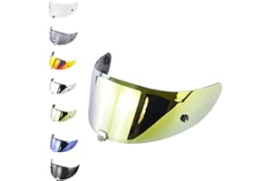 EvoParts Visera Hj-26 para casco HJC Rpha 70 – Rpha 11 Pinlock Ready y Tear Off Ready (dorado)