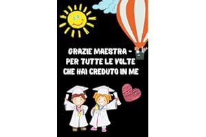 Grazie Maestra: Idee Regalo Maestra , Perfetto per Prendere Appunti, Scrivere Pensieri, Lavoro , Diario o Agenda,.. , Regalo Maestre fin anno, di compleanno o di Natale