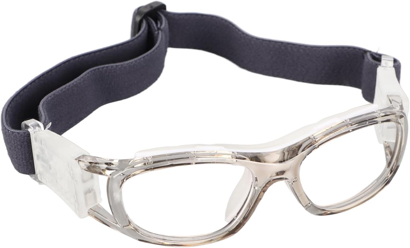 lyrlody Gafas de Baloncesto Gafas Deportivas para Niños Lentes Protectoras Ajustables de Policarbonato con Lentes Intercambiables para Baloncesto Fútbol Ciclismo (5-15 Años)