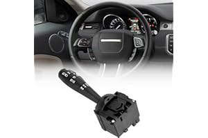 QWORK® Interruttore Piantone Sterzo Auto, Interruttore Indicatore, Interruttore Combinato Volante Auto, Compatibile con Dacia Dokker Duster Lodgy Sandero OEM 8201167988, 255400337R