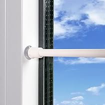 Rollina Gardinenstange Ohne Bohren 2er Set - Selbstklebend 40-70cm Weiß