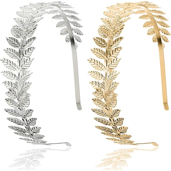 Corona Dea In Argento Con Foglie | Fascia Capelli Sposa - Hoshisea - Foto 7