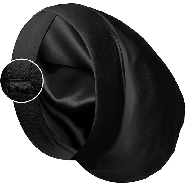 FocusCare Schlafmütze Mit Satin-Futter – Perfekt Für Lockiges Haar & Empfindliche Kopfhaut