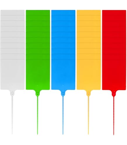 Étiquettes PVC Imperméables – Lot De 100 – 2,5 X 4 Cm – Couleurs Assorties (blanc, Rouge, Jaune, Bleu) – Pour Marquage Extérieur, Valises, Matériel - 7