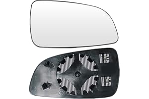 Convitex Wing Mirror Glass Right Side Heated Replacement for Vauxhall ASTRA H 2004-2009 Car Buckle Driver Off Side