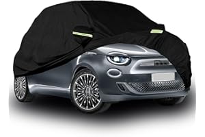 Bâche Voiture Étanche Compatible avec 2007-2022 Fiat 500 500C 500E Abarth 500, Housse de Protection Voiture Extérieur Respirante Contre Pluie Soleil Poussière