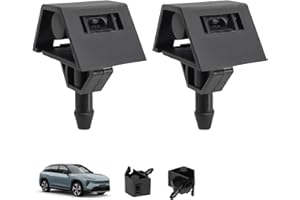 XATGIOUY Scheibenwischerdüsen für Nissan Qashqai J10 J11 2007–2018, Scheibenwischer-Sprühstrahl mit OEM-Passform, direkter Ersatz, ersetzt 28932JD000 289306MA0A, einfache Installation, langlebig, verstellbar