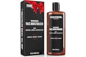 Viking Revolution - Krem do twarzy dla mężczyzn – naturalny krem do twarzy z kwasem hialuronowym, aloes, olejek jojoba – przeciwzmarszczkowy, przeciwstarzeniowy, nawilżający i ochronny – 180 ml