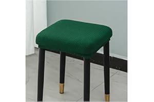 moismk Hocker Bezug Quadratisch Hockerbezug Stretch Schutzbezug Waschbar Pflegeleicht Stretch Stuhlbezug Stuhlhusse für Stuhl Barhocker(#12)