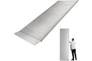 ‎TRUTZHOLM Auffahrrampe Breitrampe Eventrampe Laderampe Rampe 305 cm x 80 cm (LxB) 600kg Silber