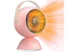 Vclpower Mini Heater,Fast Heating & Reliable Desktop Electric Space Heater for Indoor Use, Portable Quiet & Small Heater for Office Desk,Home Bedroom - Ceramic Desk Heater