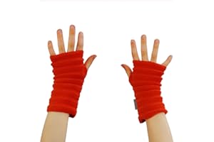 Anna Falcke Wristee® Infant(4-6yrs) Kids fingerless gloves | Thermal Unisex Hand Warmer with Thumbhole(Orange)