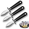 MAKINGTEC Oyster Knife Shucker Set Oyster Shucking Knife Cut ResistantSeafood Opener Kit Tools Resistant Gloves Stainless Steel Clam Shellfish Seafood Opener