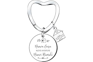 QTZXZX Amico nuovo portachiavi casa，Nuovo Portachiavi Casa Prima casa,regali Chiave per uomini,Nuova casa Nuova avventura Portachiavi,Regali di inaugurazione della casa