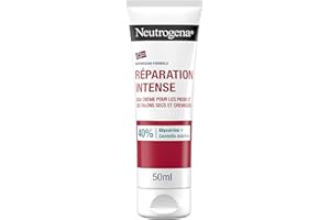 Neutrogena - Crème Pieds & Talons Crevassés Réparation Intense Formule Norvégienne (tube de 50 ml) – Crème hydratante avec 40% de glycérine + Centella Asiatica – Cica crème réparatrice pour les pieds