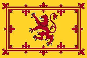 GLOW WHOLESALE GLOW Premium Quality Scotland Lion Rampant Flag - Large 5ft x 3ft - Double Stitched Collectable Souvenir National Patriotic Supporter Fan Decoration Durable Polyester with Brass Eyelets