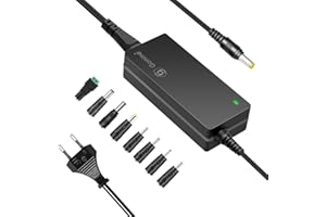 69 GONINE Gonine Adaptador de CA de 12V 5A 60W, Fuente de alimentación conmutada con Enchufe de CC de 5,5 x 2,5mm y Conector de CC de 10 Piezas para Tiras de Luces LED, Monitor de computadora y más