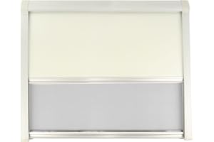 WAMOVO Store enrouleur occultant à cassette - Différentes tailles - Ivoire ou gris - Protection contre les insectes - Pour fenêtre de caravane, camping-car, camping - Ivoire, 100 x 65 cm