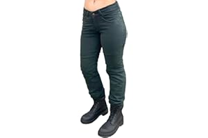 Bikers Gear Australia New Ladies Stretch Kevlar Lined Protective Motorcycle Jeans with Removable CE 1621-1 Armour