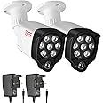 Tonton IR Illuminator 850nm Wide Angle 8-LEDs 90 Degree, 30M(100Ft) IR Infrared Flood Light for CCTV Security Cameras, Outdoor&Indoor Use, IP66 Waterproof Metal Housing, 3M Power Supply Cable