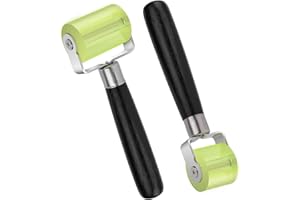 CAAGGMM Rouleau de Pression à Main, 2 Pièces Presseur en Silicone Rouleau, Rouleaux de Pression Professionnels de 30 et 50 mm, Pour le Collage des Bords, des Films et des Joints en PVC