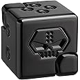 Infinity Fidget Cube, Dice Fidget Spinner Toy for Kids Adults, Metal Transformable Fidget Block for Boys 4-12, EDC 2 in 1 Gyro Cube, Office Desk Gadget, Stress Relief Gift for 5 6 7 8 9 10+ Years Old
