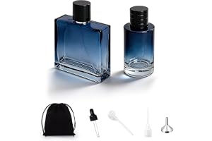 XRVRILE 2 stycken parfymflaska, tom, flaska för att fylla på flaskor för parfymsprejflaska 100 ml parfymflaska för fyllning