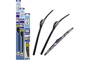 Fits Honda CRV 2007-2012 Set of 3 Windscreen Wiper Blades alca Germany Super Flat Front Rear ASF2616H14ARC