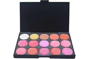Pure Vie® 15 Colori Rossetti Lucidalabbra Palette Trucco - Adattabile a Uso Professionale che Privato