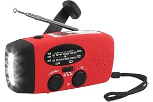 YILWNNCSE Radio di emergenza solare,Radio portatile a manovella con Torcia Elettrica AM/FM Radio 1200 mAh