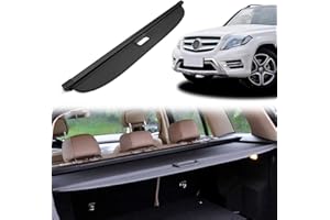 GRFIT Cubierta de Maletero para Mercedes-Benz GLK 300 2008-2015 Cubierta de Protección Cubierta de Carga Cubierta de Maletero Extensible Negra Rollo