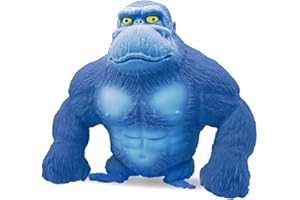 SETTOO Gorila Realista de Descompresión, Juguete de Estrés de Gorila, Juguete Suave Antiestres para Apretar para El Ocio, La Diversión, El Alivio del Estrés, Figura de Gorila de látex Monkey Gorilla Toys
